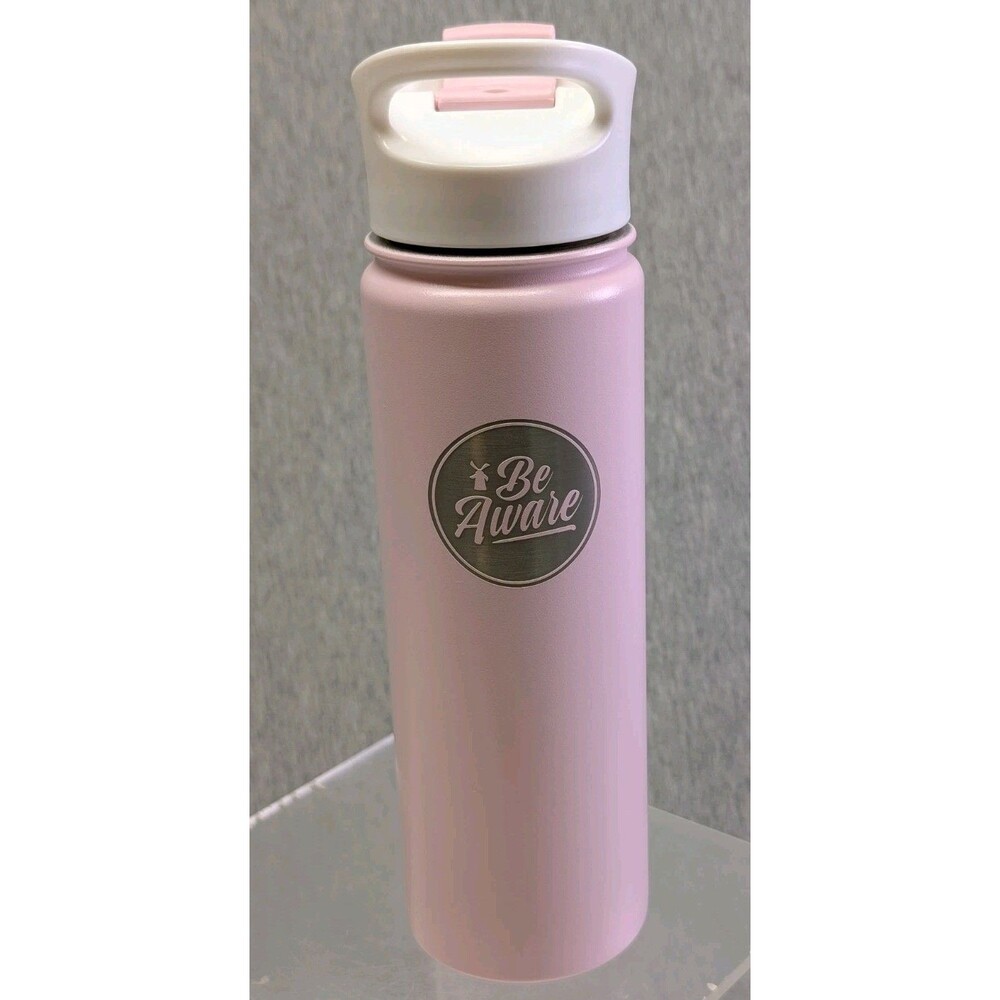RARE Dutch Bros Brothers Travel Mug Cup Tumbler Be Aware Breast Cancer 20 OZ